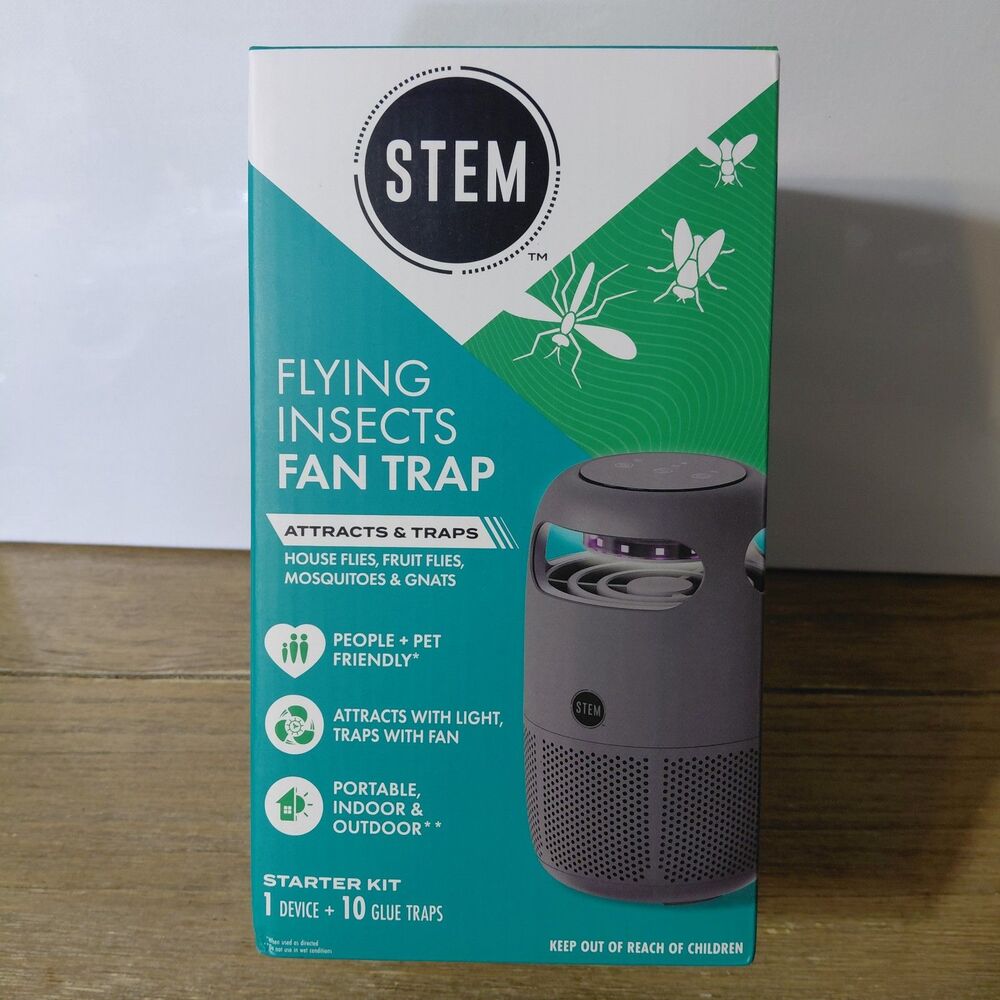 STEM Flying Insects Fan Trap Starter Kit (1 Device + 10 Glue Traps)